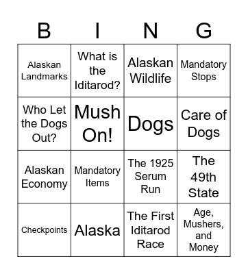Background Bingo Card