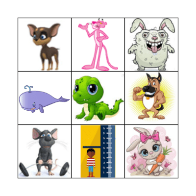 Los adjetivos: Physical Characteristics Bingo Card