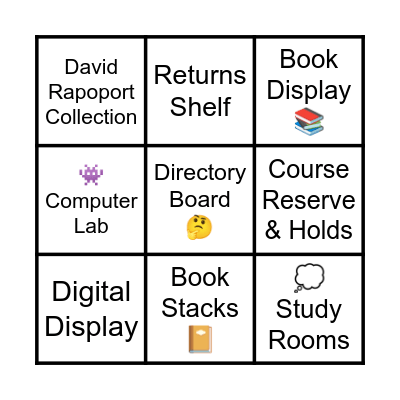 Law Library Bingo Card