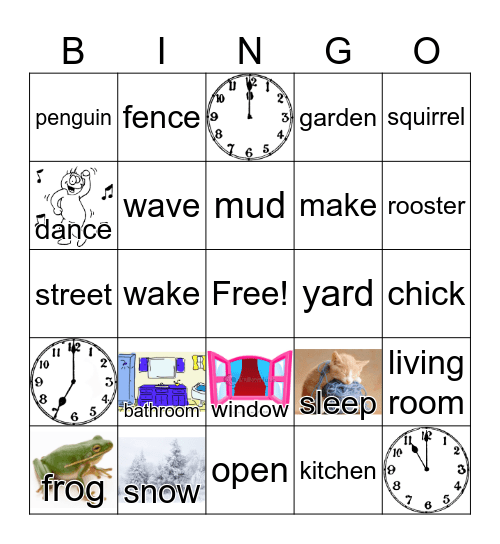 Bricks Reading 30 (2)_ Review Unit 5-8 Bingo Card