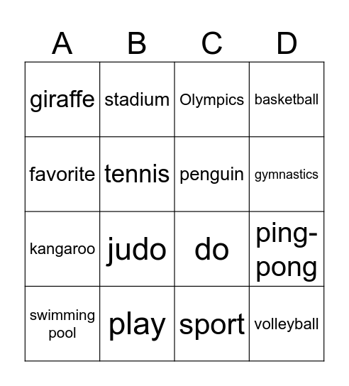 SC2 Ch5 1-16 Bingo Card