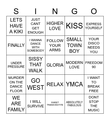955 GREGS CAMPING FAVOURITES Bingo Card