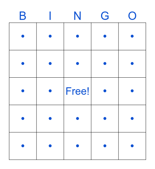 Vital Care BINGO Card
