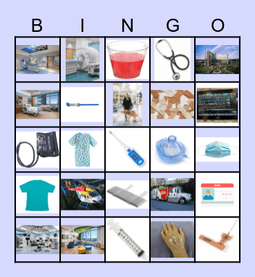 Medical Play Bingo Card