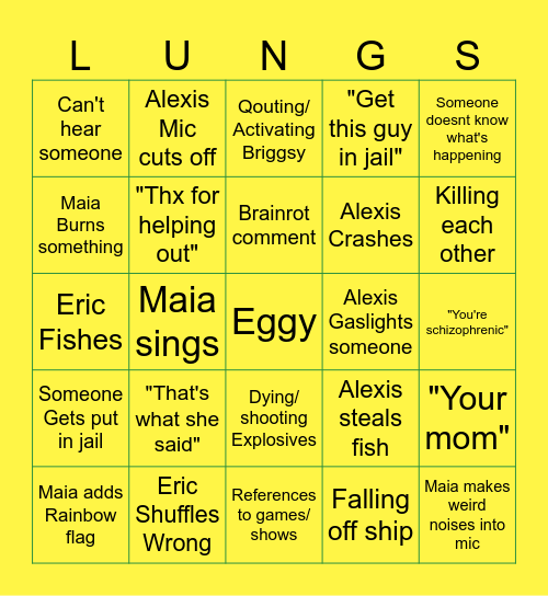 SoT Bingo Card