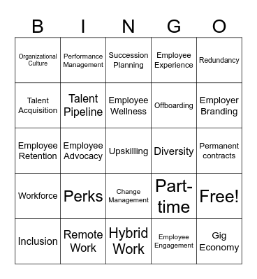 HR Bingo Card