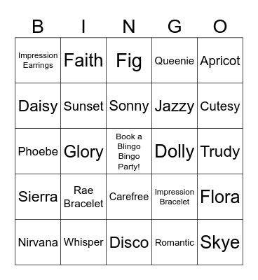 Blingo Bingo Card