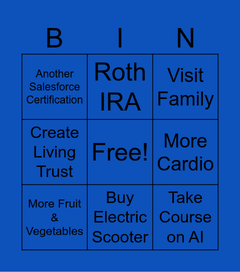 Case's Bingo Card