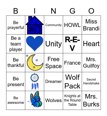 HOUSE REVEUR Bingo Card