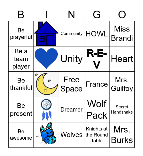 HOUSE REVEUR Bingo Card