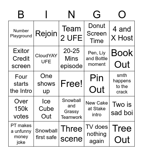 TPOT 16! Bingo Card
