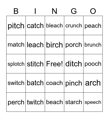 Is it a digraph? Bingo Card