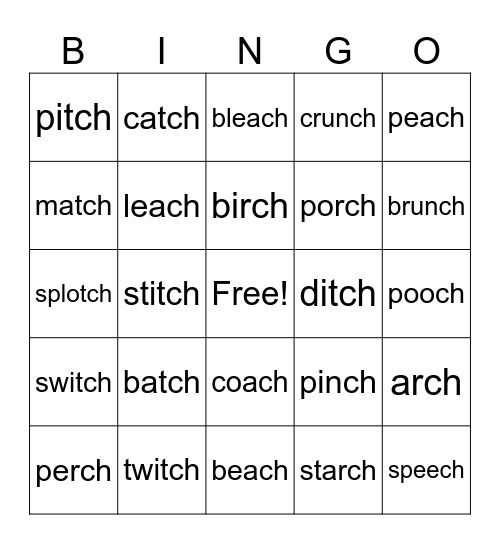 Is it a digraph? Bingo Card
