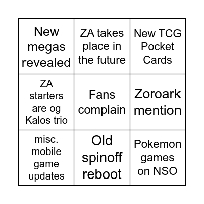 Bingo Card