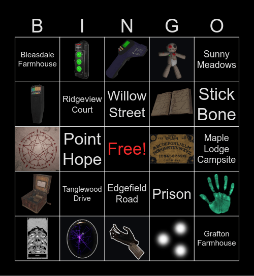 👻Phasmophobia Bingo👻 Bingo Card