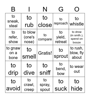 Stamtijden Klasse 1, Deel 2 door Klasse 2, Deel 2 Bingo Card