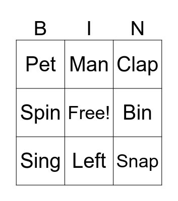 LANGUAGE ARTS Bingo Card