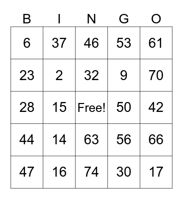 Disney Alumni Bingo Card