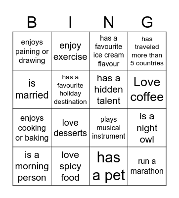 Bingo Card