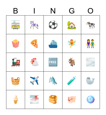 San Francisco Trip Bingo Card