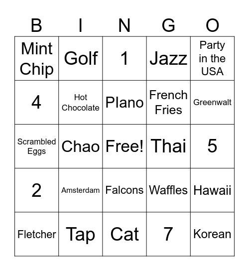 Get to Know Emi and Ellie! Bingo Card