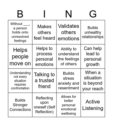 Lifeline Ally Bingo!! Bingo Card