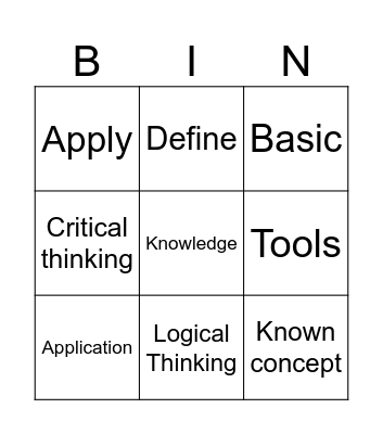 Mathematics Engineers Bingo Card