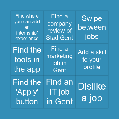 Three in a row Bingo Card