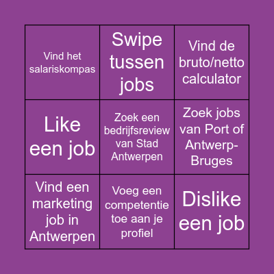 Drie op een rij! Speler 3 Bingo Card