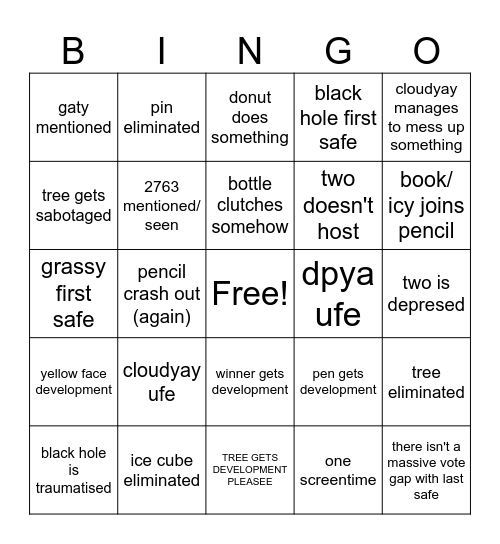 my tpeeohtee bingoo Bingo Card