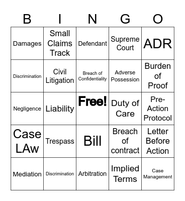 Bingo Card