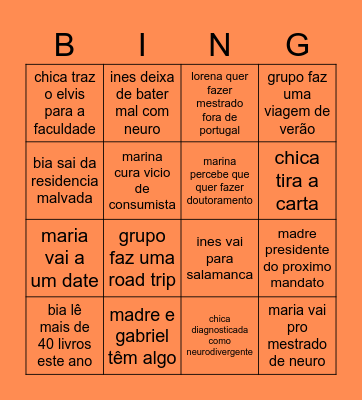 2025 Bingo Card