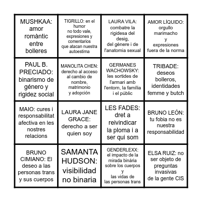 BINGO MUSICAL Bingo Card