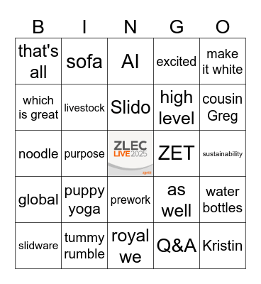 ZLEC Live Bingo Card