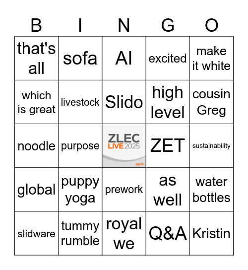 ZLEC Live Bingo Card
