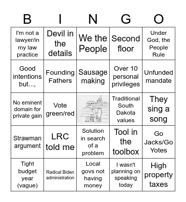 Crossover Day Bingo Card