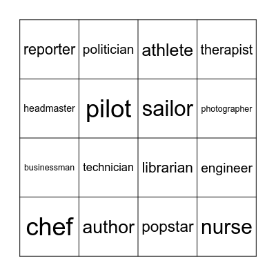 Business & work Bingo Card