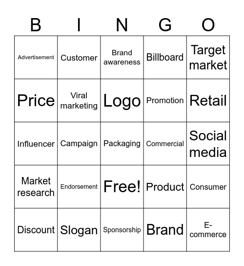 Marketing Buzzwords! Bingo Card
