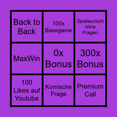 Slot Bingo Card