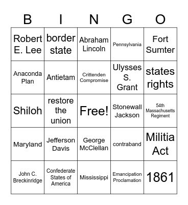 Ch. 10.4, 11.1, 11.2 Review Bingo Card