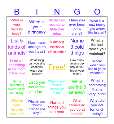 What's The Tea Bingo Card