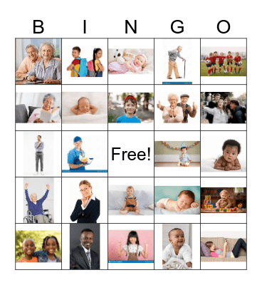 Stages of Life Bingo Card