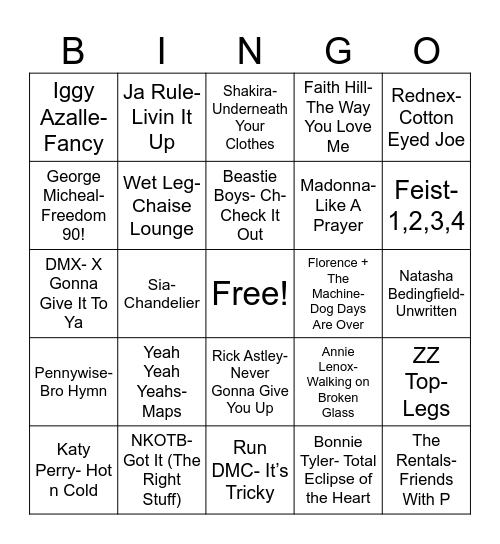 Radio Bingo Square Up Bingo Card