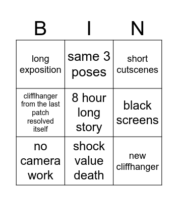 3.1 hsr Bingo Card