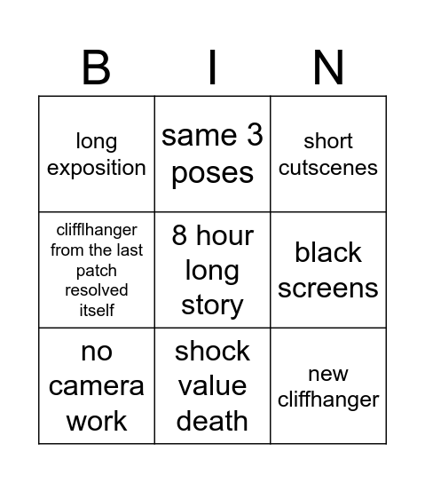 3.1 hsr Bingo Card