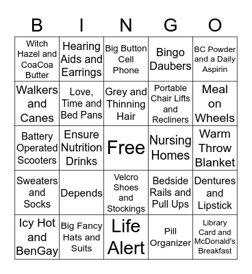 Karen's 60th Birthday  Bingo Card