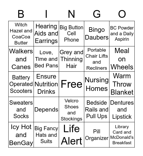 Karen's 60th Birthday  Bingo Card