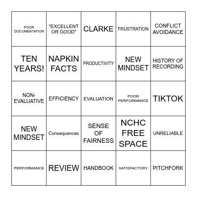 Microsoft Word  Bingo Card