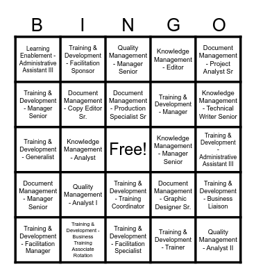 LE BINGO Card