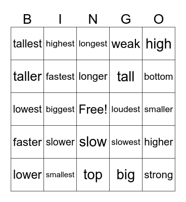 Marvin's Friends Bingo Card